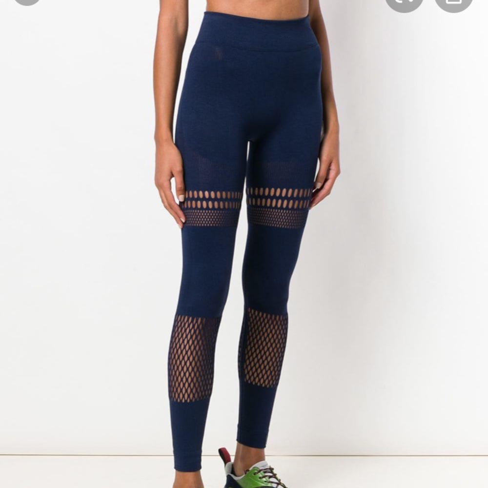 Warp Knit Leggings Adidas by Stella McCartney NAVY